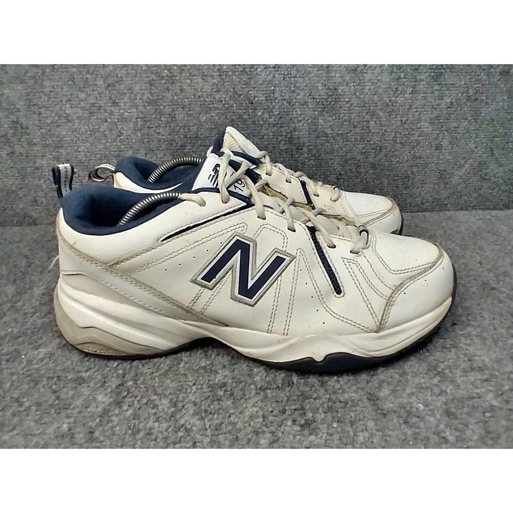 New Balance 619 Mens Cross Training Shoes White Navy Blue MX619WN Size 9 4E Wide